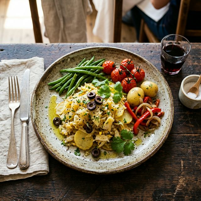 Portuguese bacalhau dish