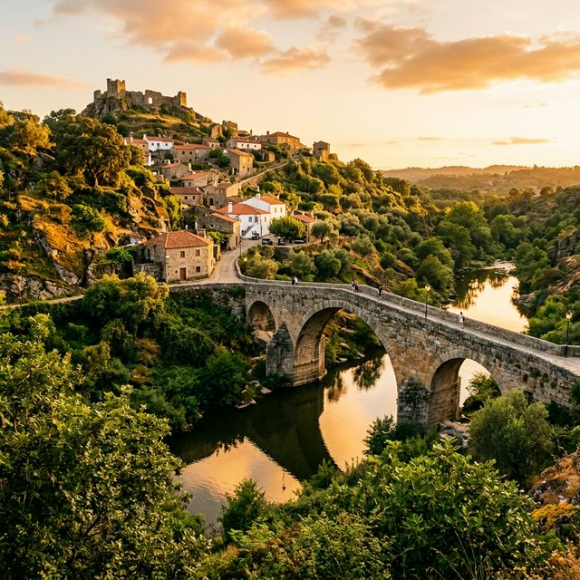 Portuguese village bridge